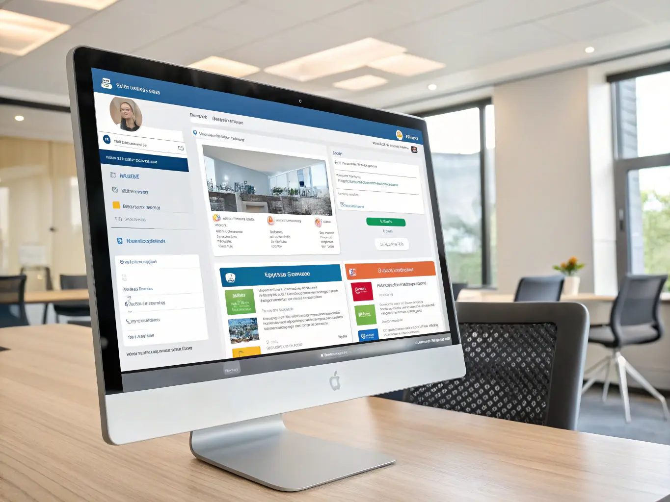 A screenshot of the YLC.digital web dashboard, showcasing employee profiles with up-to-date contact details and company branding, set against a clean, professional interface.